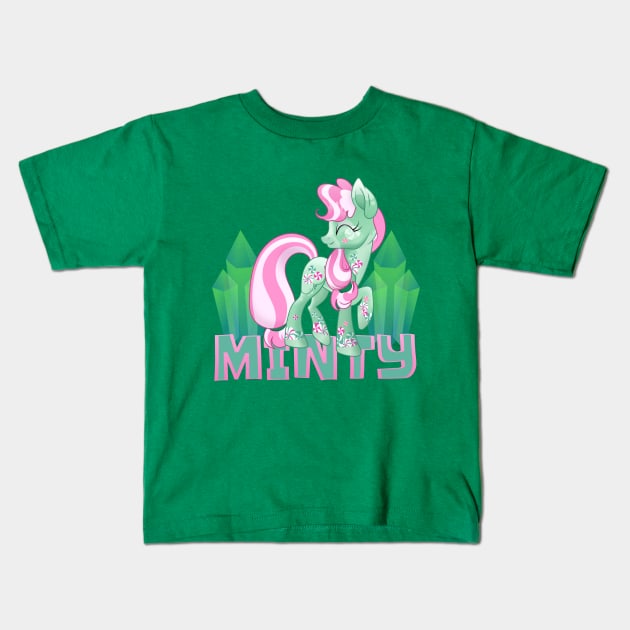 My Little Pony Minty Kids T-Shirt by SketchedCrow